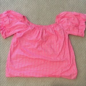 Lilly Pulitzer Pink Gingham Blouse